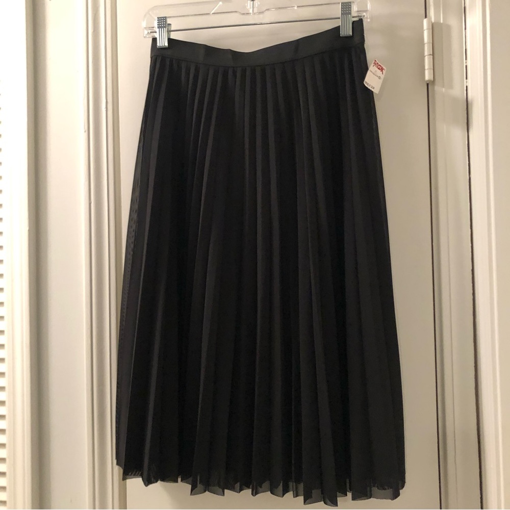 Shinestar Black Pleated Skirt